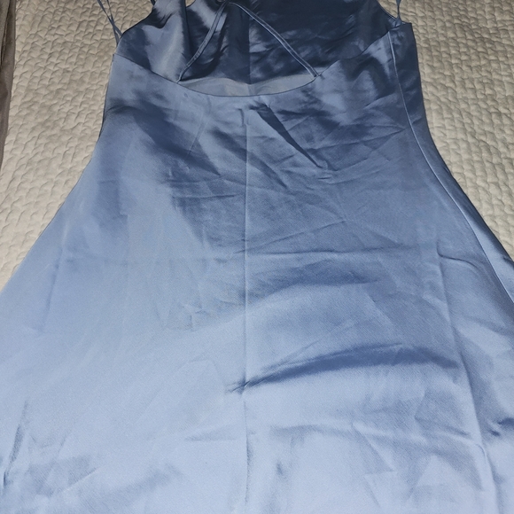 Abercrombie & Fitch Light Blue Slip Mini Dress Size Medium - Picture 2 of 3